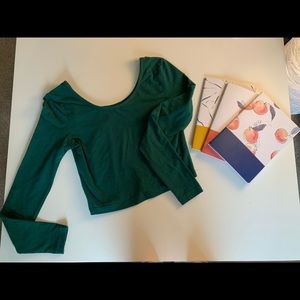 Green crop top from Aritzia!